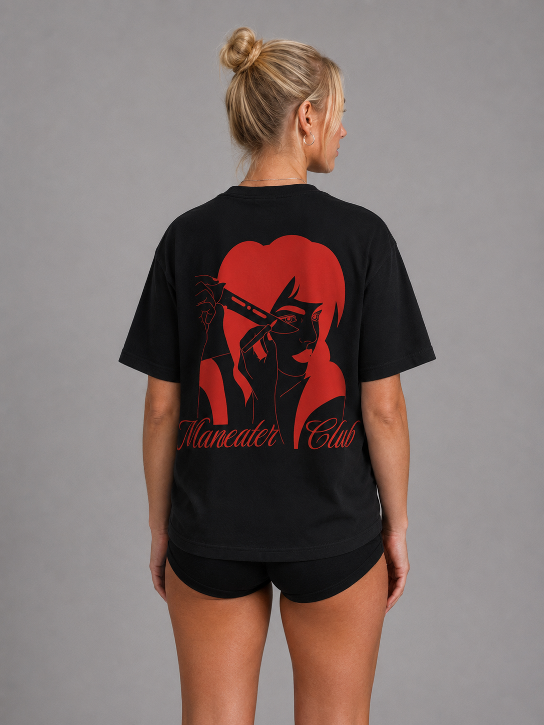 ManEater Club “Pretty Little Threat” Heavyweight Drop Shoulder Tee