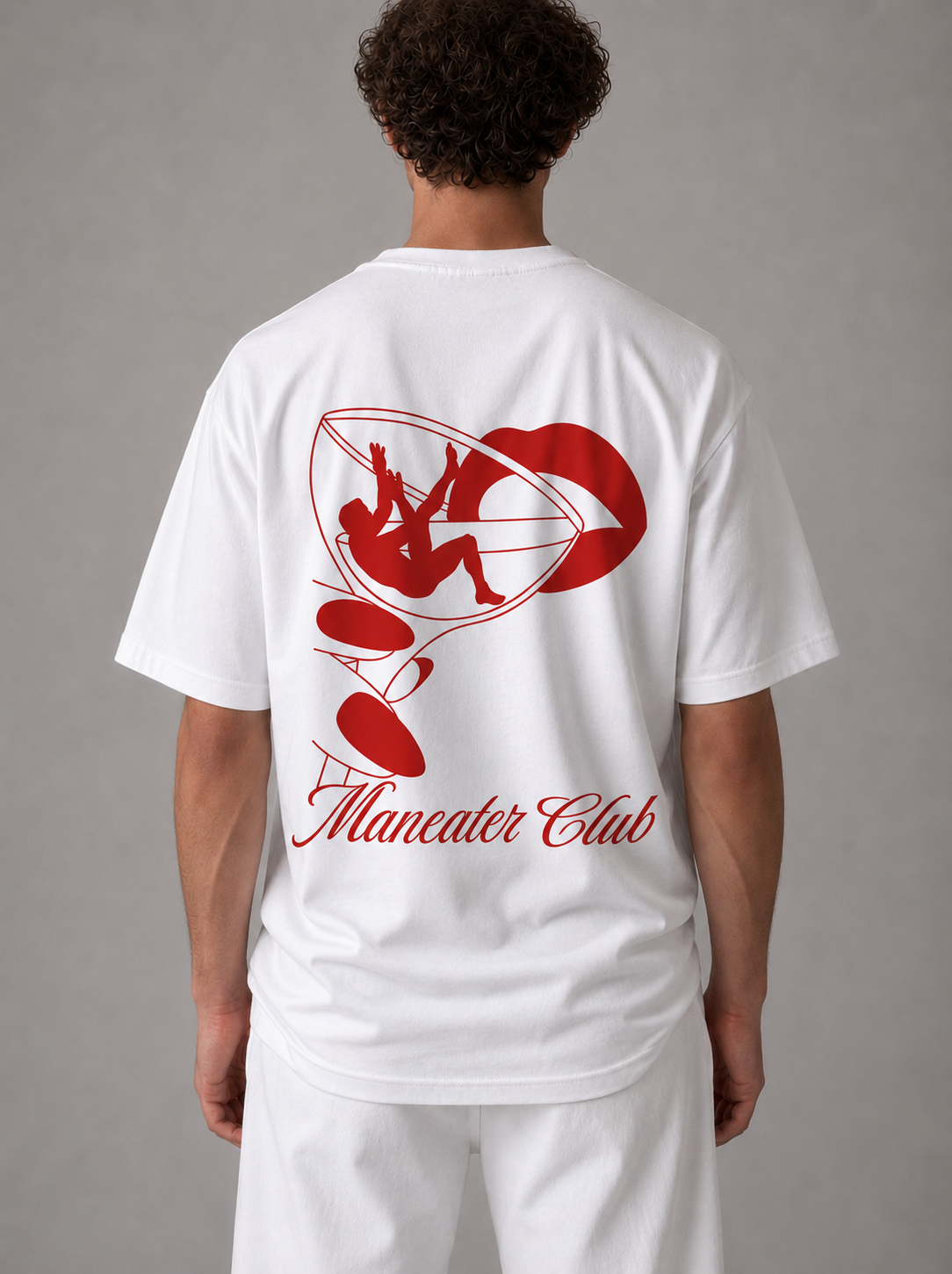 ManEater Club “On The Rocks” Heavyweight Drop Shoulder Tee