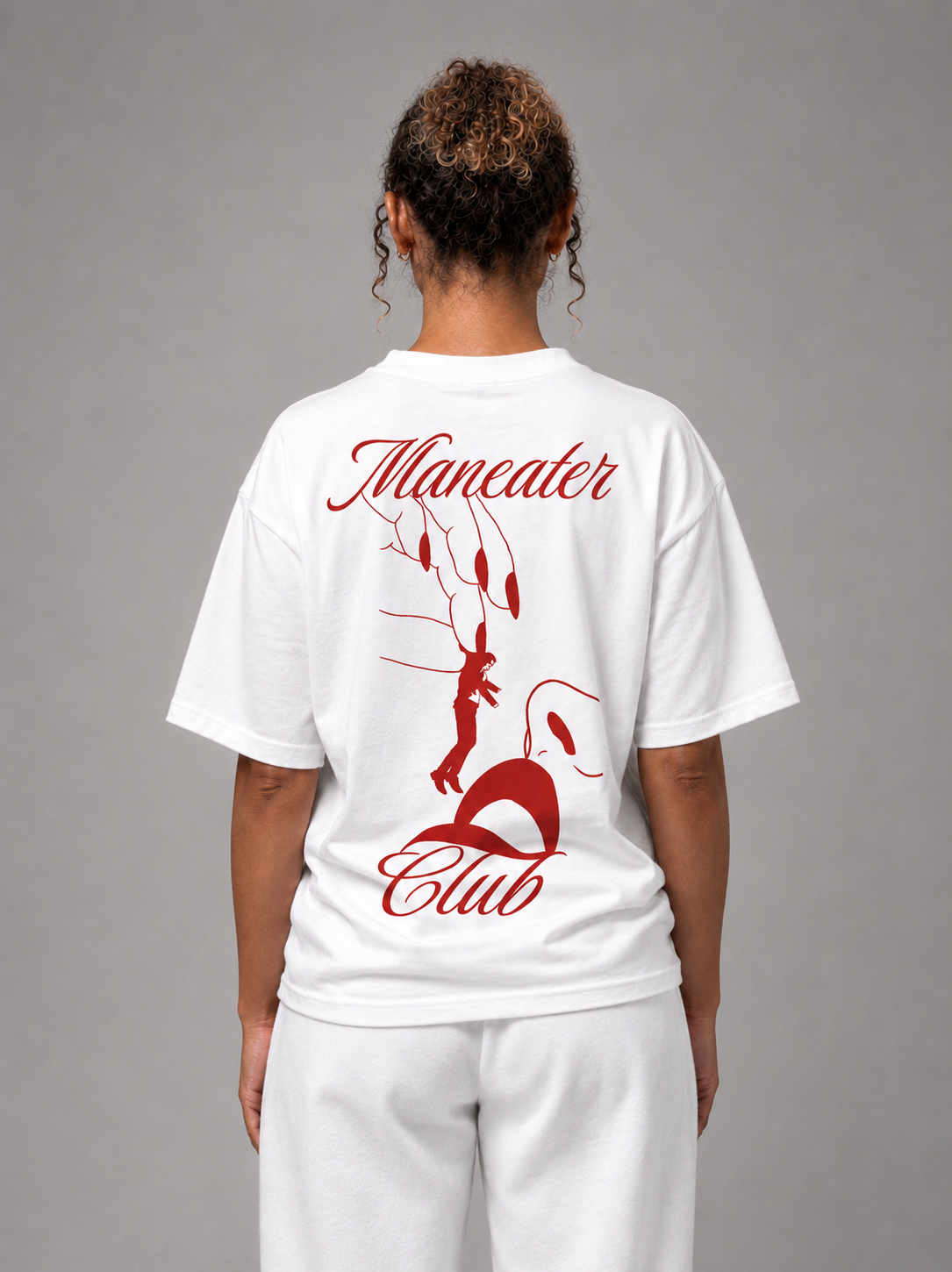 ManEater Club “Caught In Her Grip” Heavyweight Drop Shoulder Tee