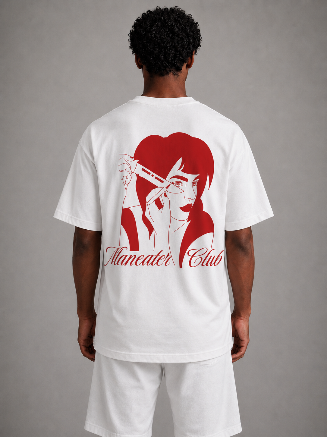 ManEater Club “Pretty Little Threat” Heavyweight Drop Shoulder Tee