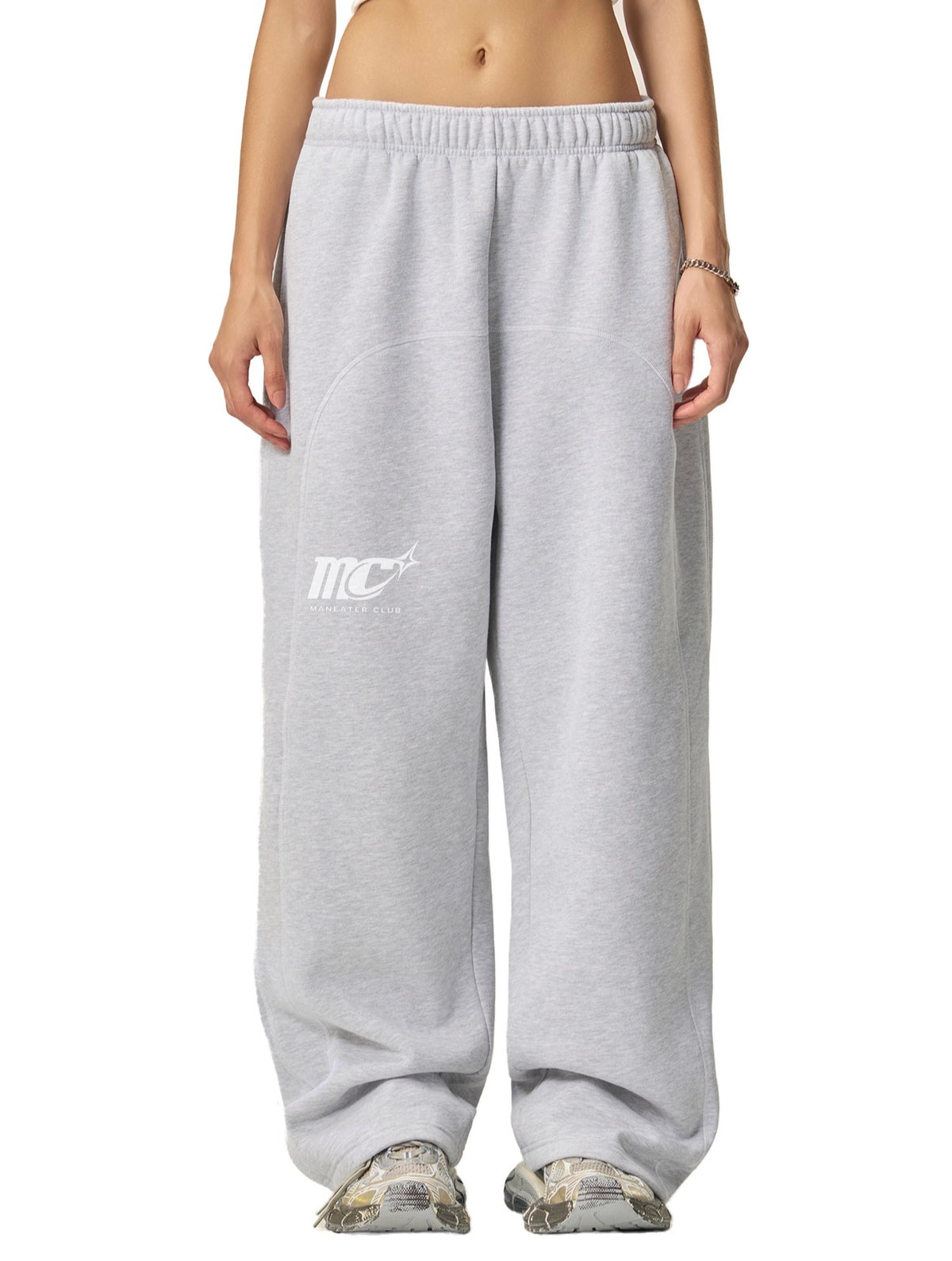 Snow Leopard Straight Leg Sweatpants