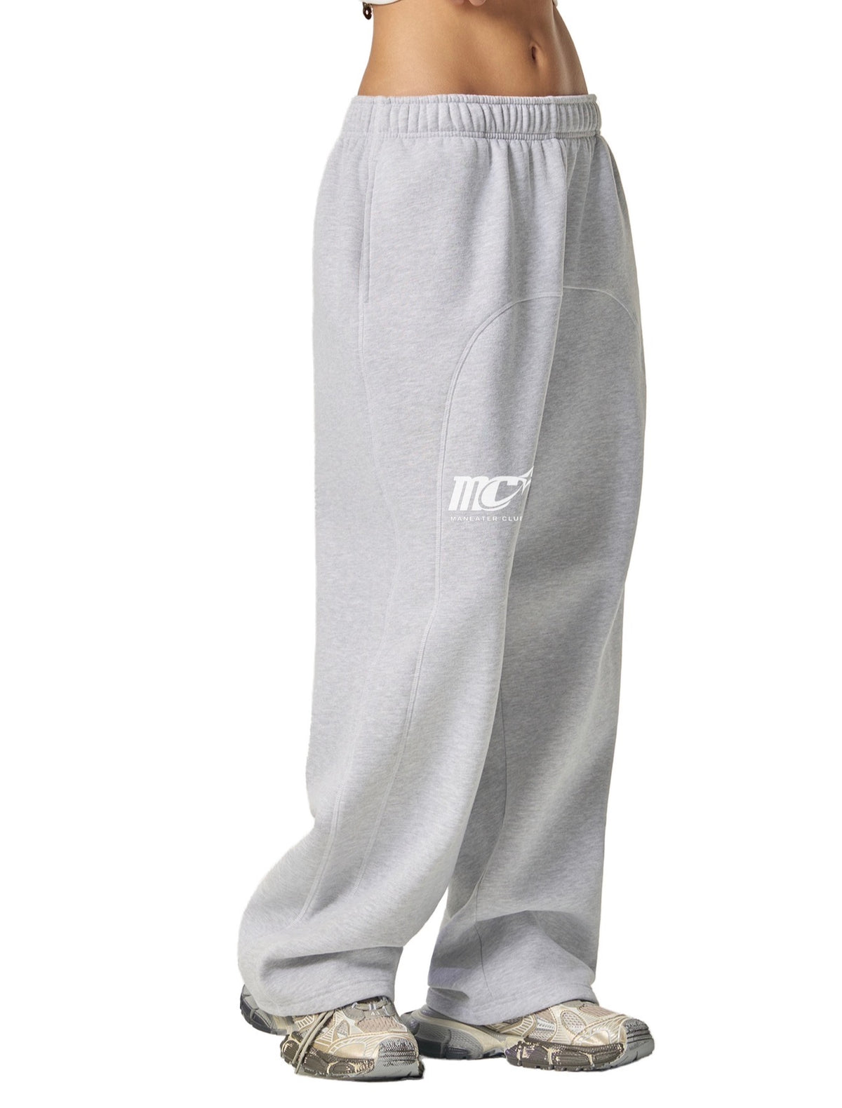 Snow Leopard Straight Leg Sweatpants