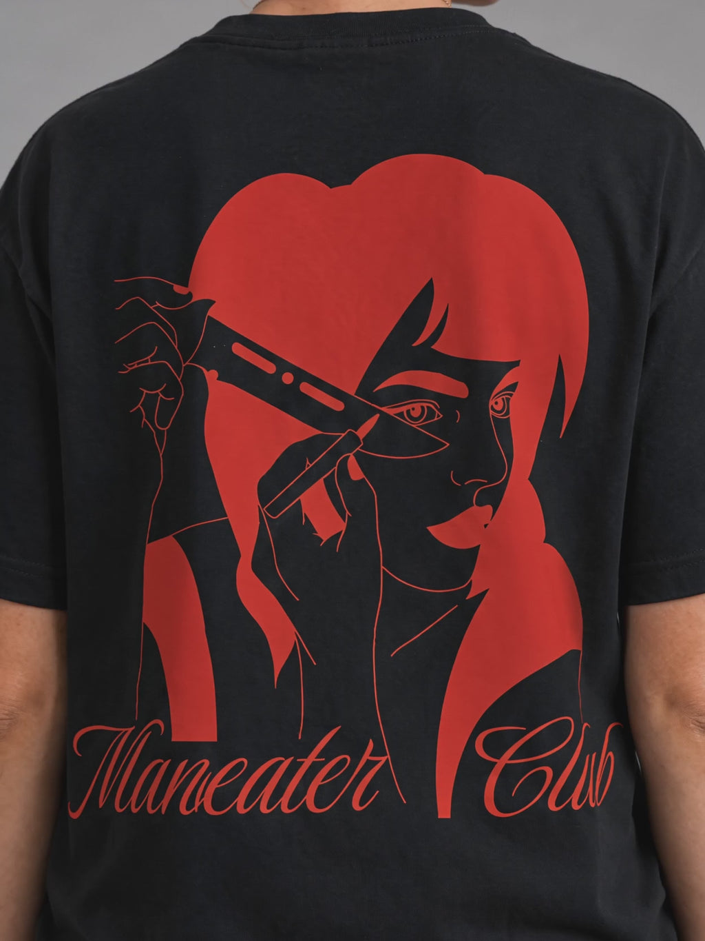 ManEater Club “Pretty Little Threat” Heavyweight Drop Shoulder Tee